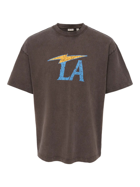 Dunham La Washed Loose SS Tee - Brown