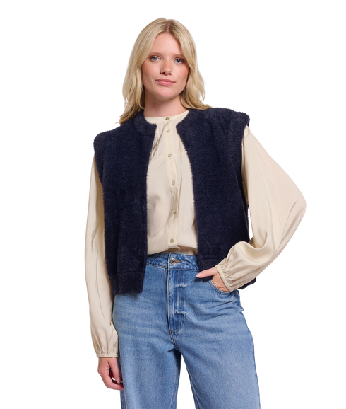 Elona Waistcoat - Dark Navy