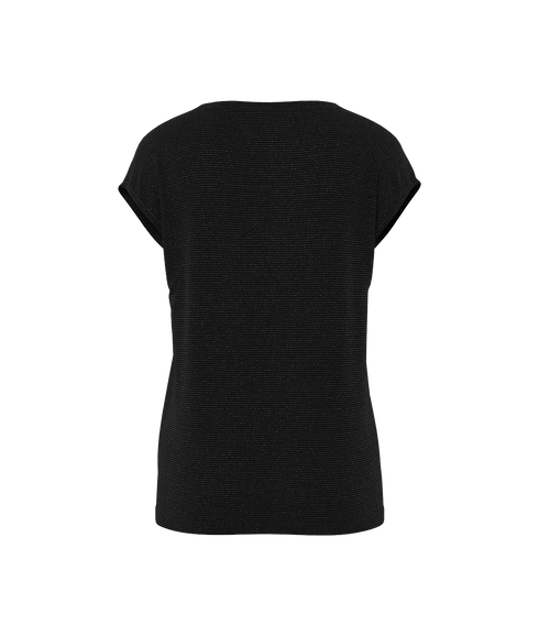 Billo Tee Lurex Stripes Jrs Bc - Black