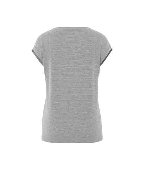 Billo Tee Lurex Stripes Jrs Bc - Grey
