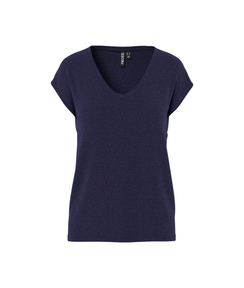 Billo Tee Lurex Stripes Jrs Bc - Sky Captain Multi Lurex