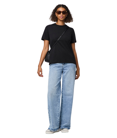 Ria Ss Solid Tee Jrs Bc - Black