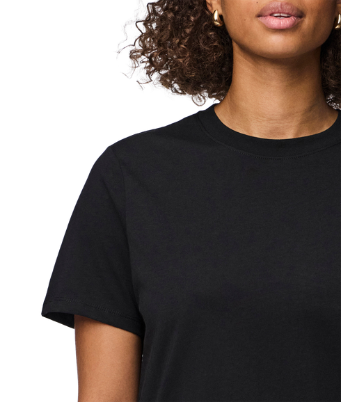 Ria Ss Solid Tee Jrs Bc - Black