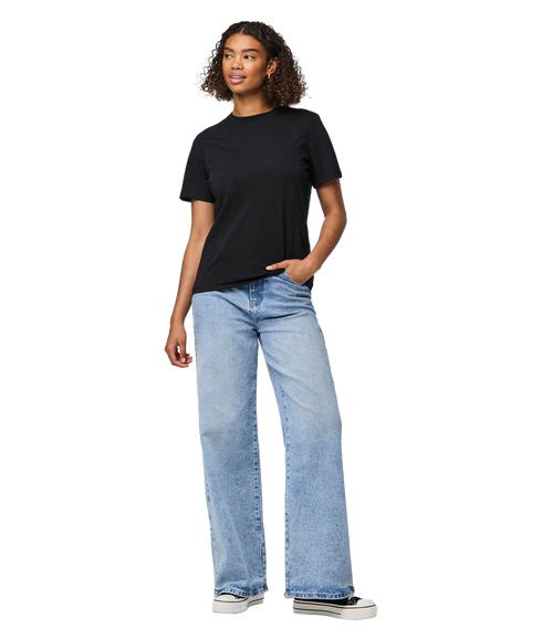 Ria Ss Solid Tee Jrs Bc - Black