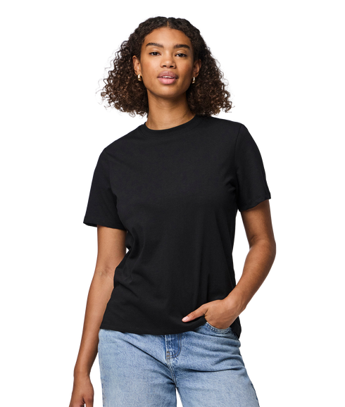 Ria Ss Solid Tee Jrs Bc - Black