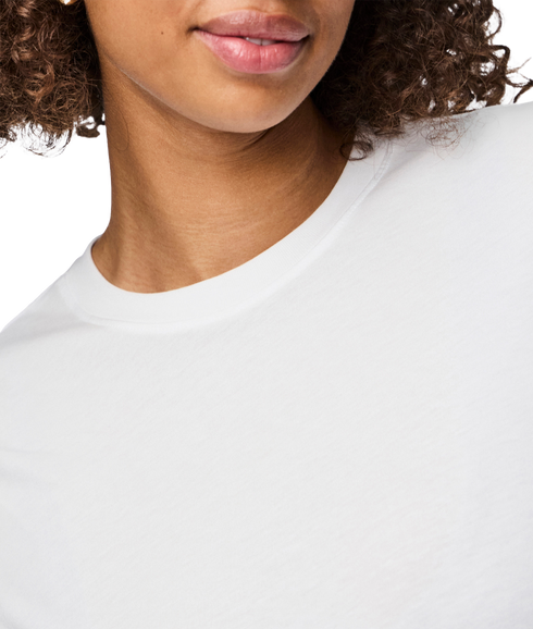 Ria Ss Solid Tee Jrs Bc - White