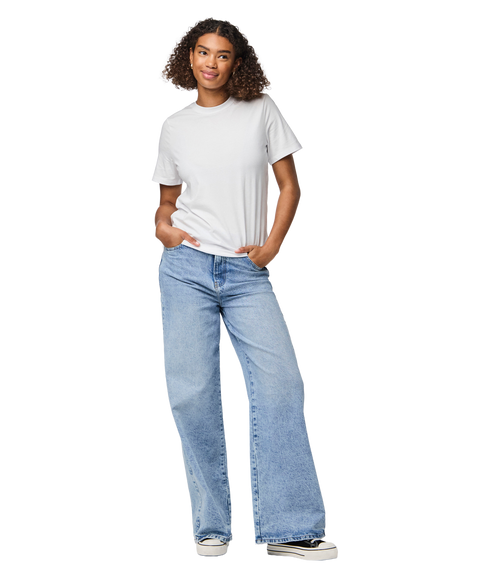 Ria Ss Solid Tee Jrs Bc - White