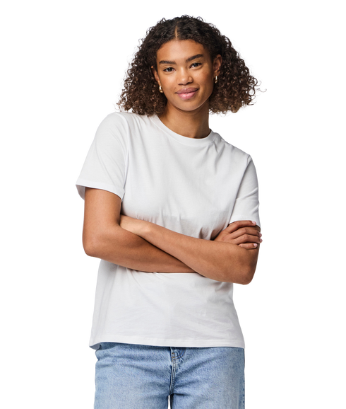 Ria Ss Solid Tee Jrs Bc - White