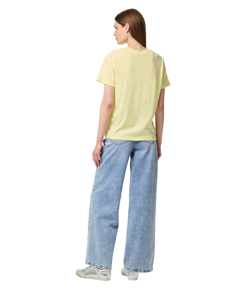 Ria Ss Solid Tee Jrs Bc - Yellow