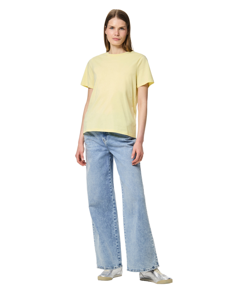 Ria Ss Solid Tee Jrs Bc - Yellow