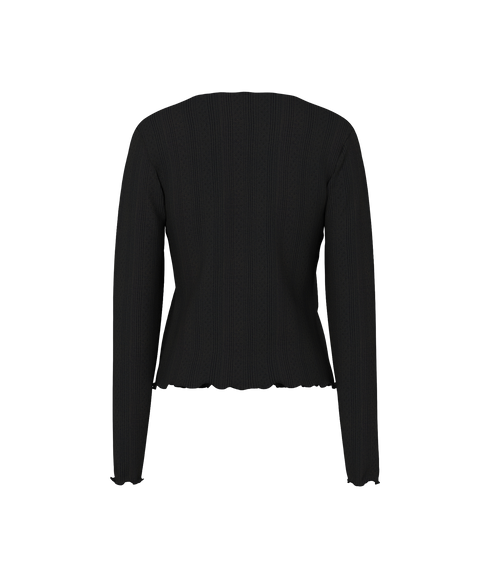 Marie Ls Poin Cardigan Jrs Bc - Black