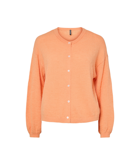 Naomi Ls O-Neck Knit Cardigan Bc - Orange