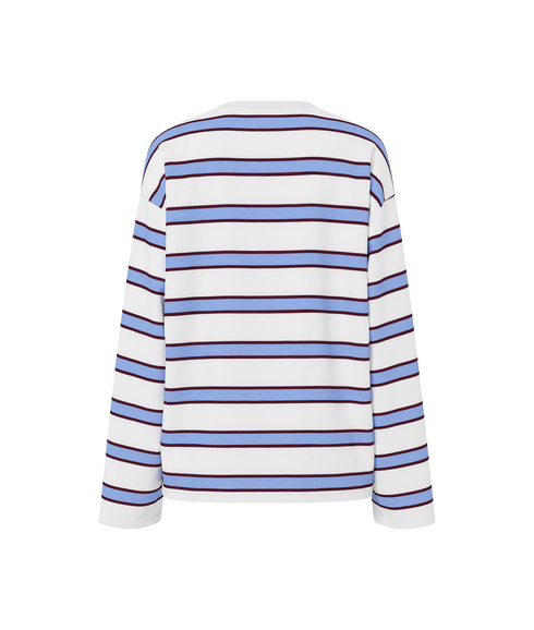 Mila Ls Loose Tee Jrs Bc - Blue