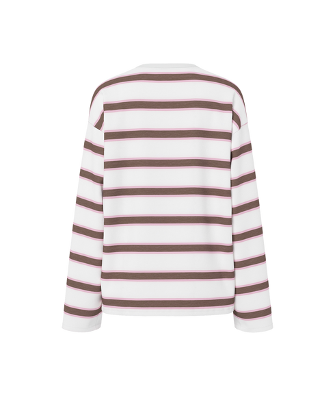 Mila Ls Loose Tee Jrs Bc - Brown