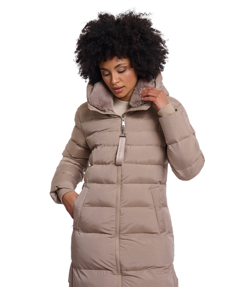 Hudson Padded Coat - Mocha Latte
