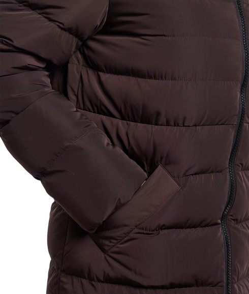 Keilafur Long Padded Coat - Peated