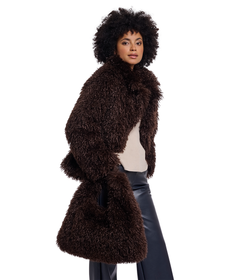 Jacket With Revere Collar - Coffee Roast