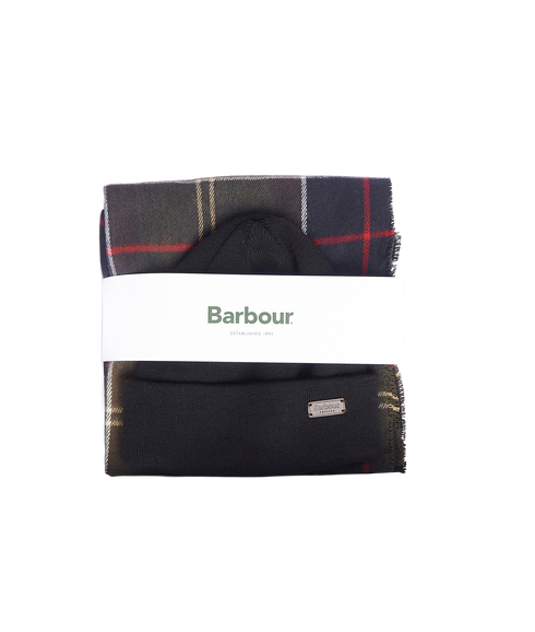 Swinton Beanie & Galingale Scarf Gift Set - Classic Tartan