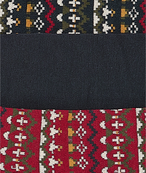 Marlow Fair Isle Sock Gift Box - Olive