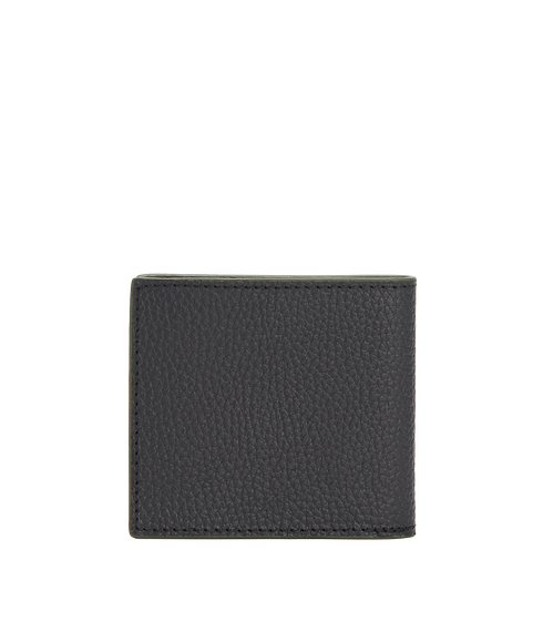 Grain Leather Billfold Wallet - Black