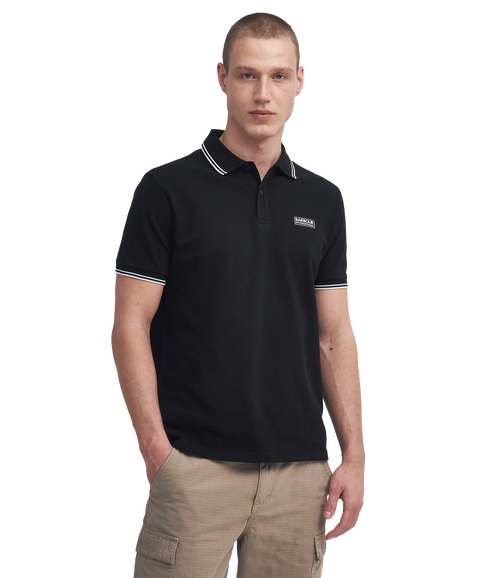 Evan Tipped Polo Shirt - Black
