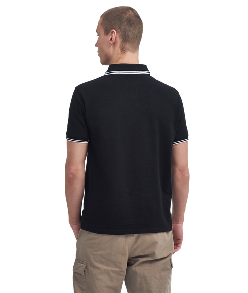 Evan Tipped Polo Shirt - Black