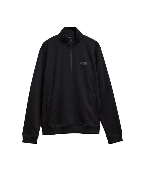 Essential Half Zip Sweatshirt - Black / Pewter