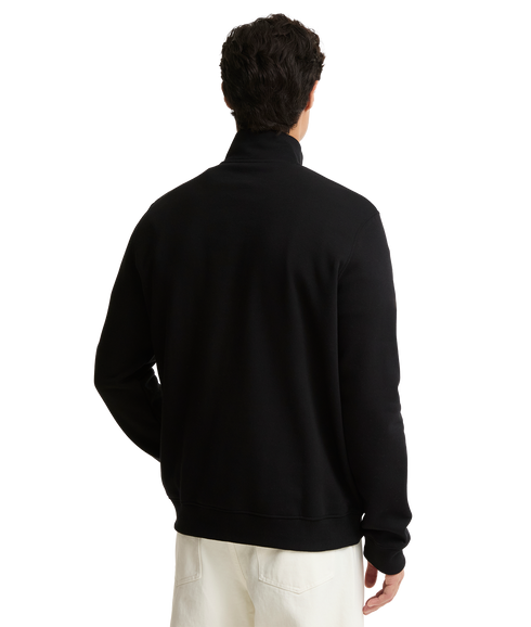 Essential Half Zip Sweatshirt - Black / Pewter