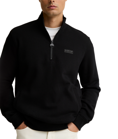 Essential Half Zip Sweatshirt - Black / Pewter