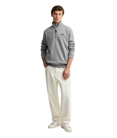 Essential Half Zip Sweatshirt - Anthracite Marl