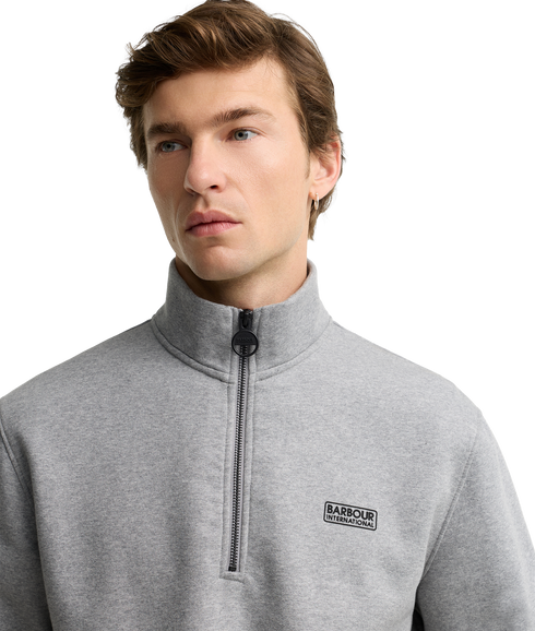 Essential Half Zip Sweatshirt - Anthracite Marl