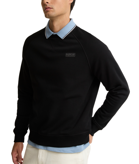 Essential Crew Neck Sweatshirt - Black / Pewter