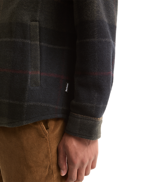 Woodlane Brushed Check Overshirt - Shadow Classic Tartan