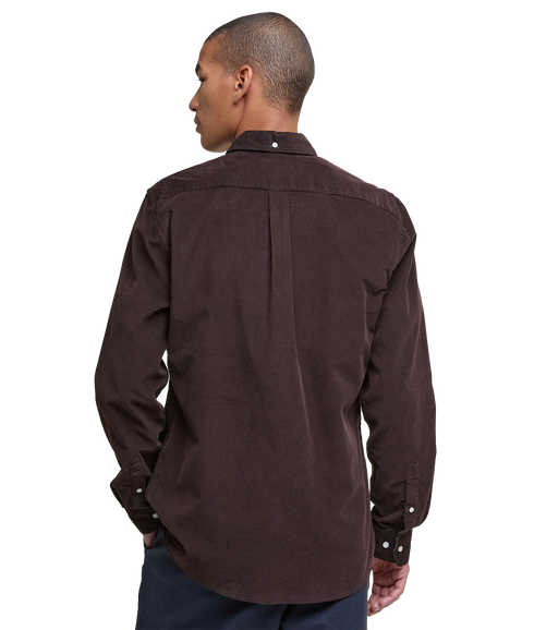 Ramsey Tailored Cord Shirt - Dark Oak