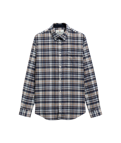 Northfell Tailored Checked Shirt - Navy