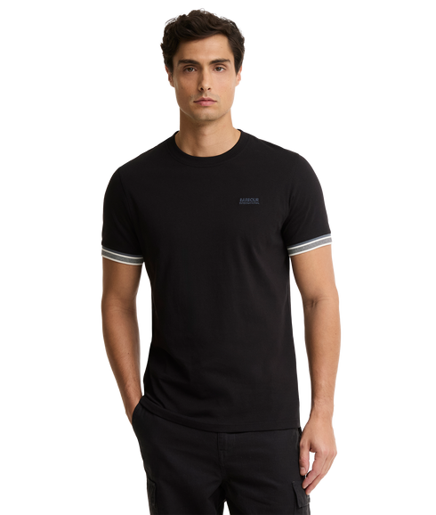 Newport Tipped T-Shirt - Black