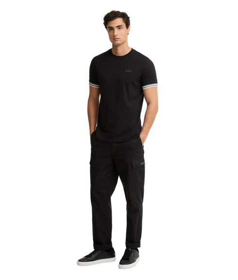 Newport Tipped T-Shirt - Black