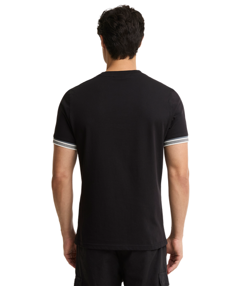 Newport Tipped T-Shirt - Black