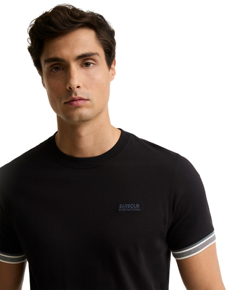Newport Tipped T-Shirt - Black