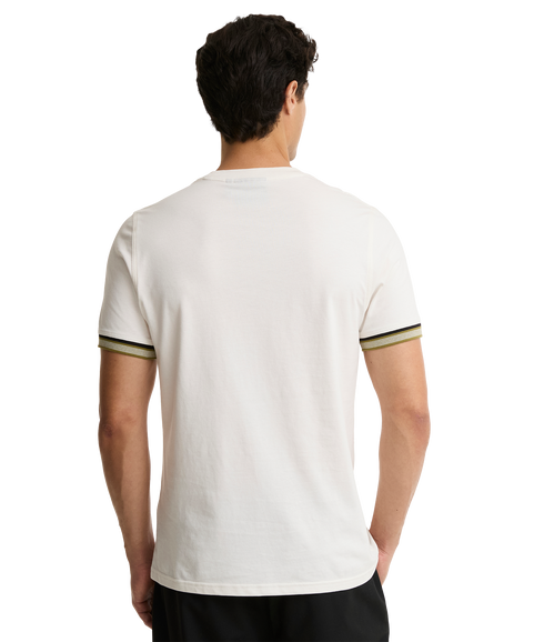 Newport Tipped T-Shirt - Whisper White