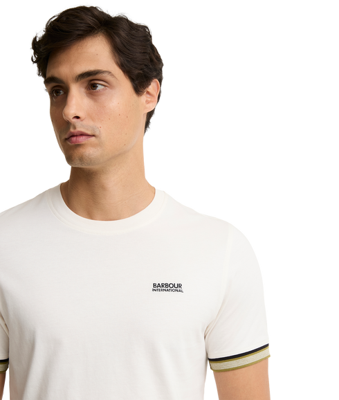 Newport Tipped T-Shirt - Whisper White