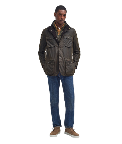 Ogston Wax Jacket - Olive