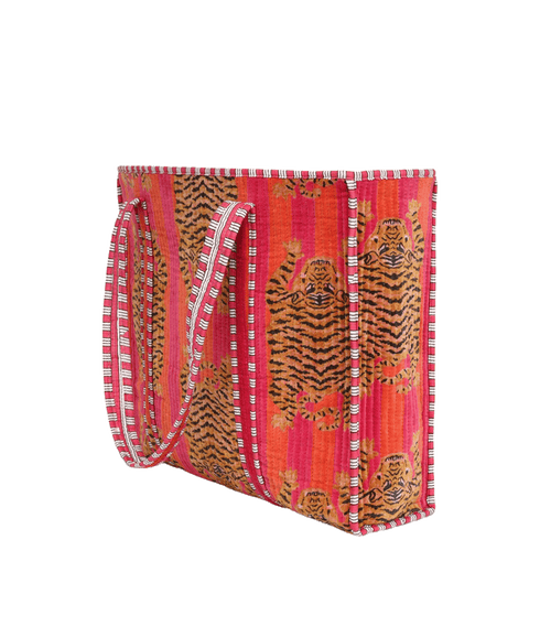 Ultimate Velvet Tibetan Tiger Tote - Multi