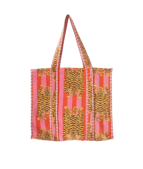Ultimate Velvet Tibetan Tiger Tote - Multi