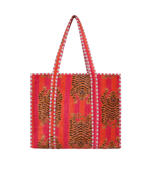 Ultimate Velvet Tibetan Tiger Tote - Multi