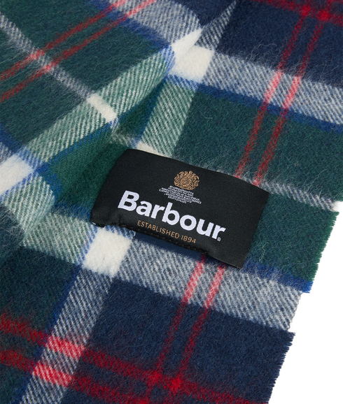 Wool Cashmere Tartan Scarf - Evergreen Tartan