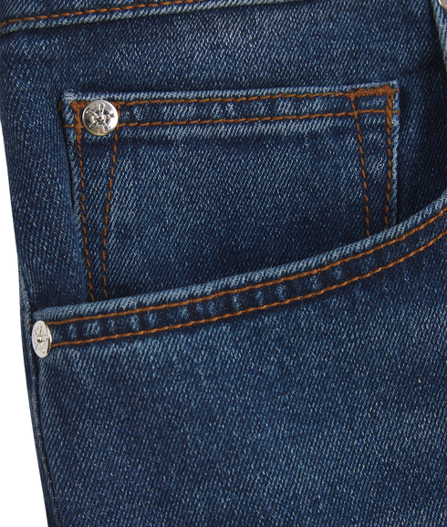 Taper Fit Mid Blue Jeans