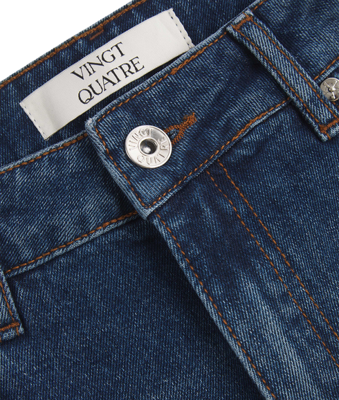 Taper Fit Mid Blue Jeans