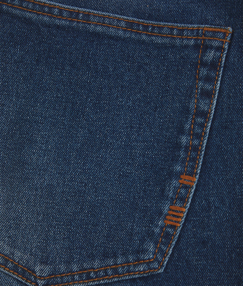 Taper Fit Mid Blue Jeans