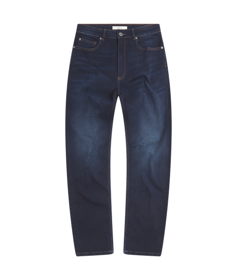 Taper Fit Indigo Rinse Jeans